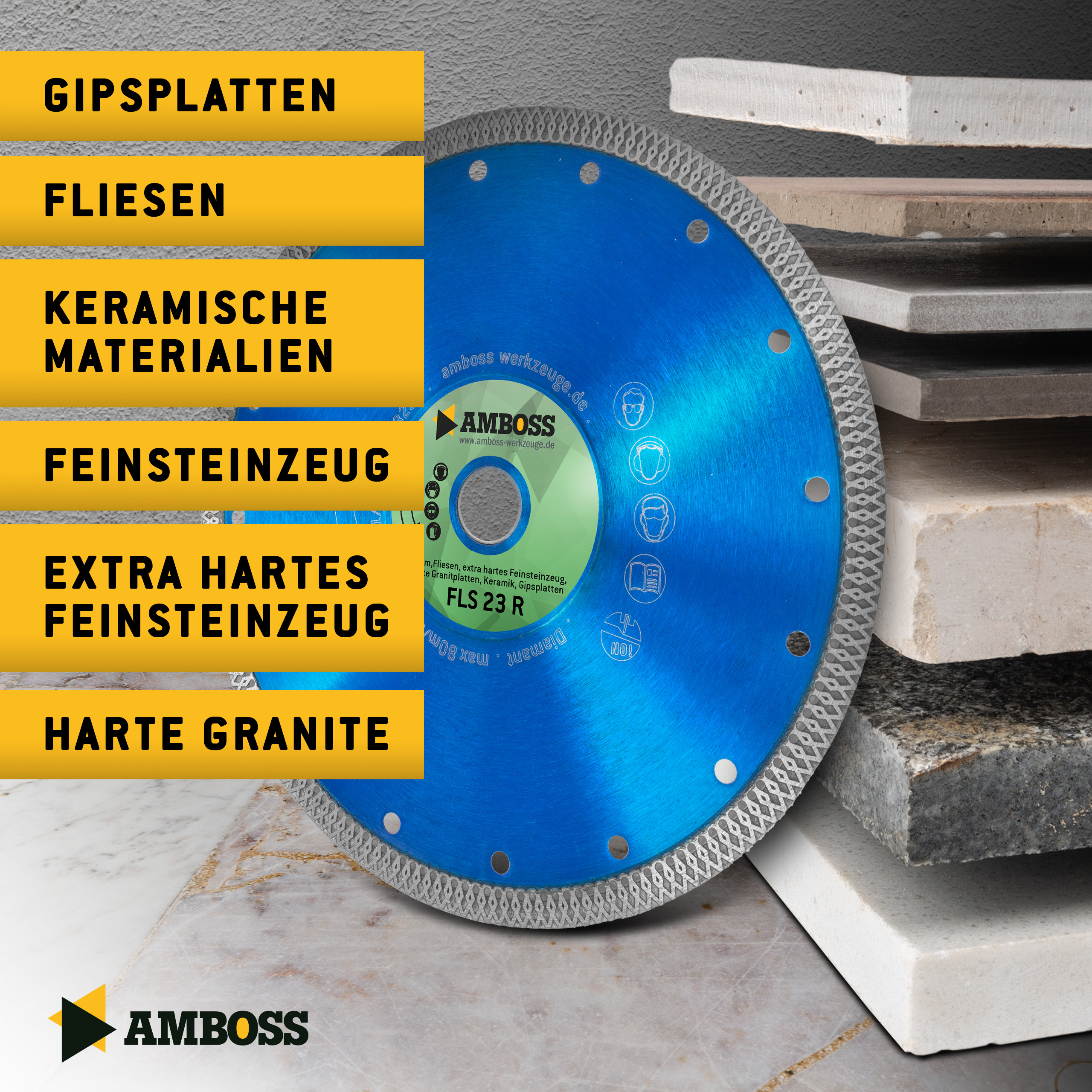 FLS 23R Diamant Trennscheibe 230 x 2 x 22.2
