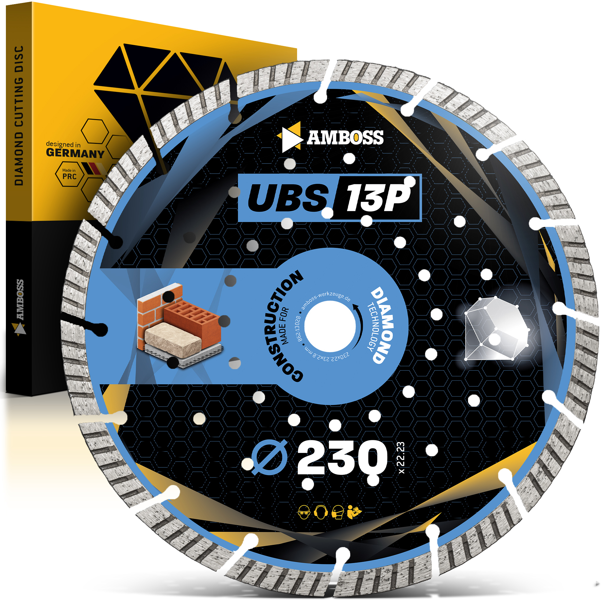 Amboss UBS 13P Diamant Trennscheibe - 230 x 2.8 x 22.2