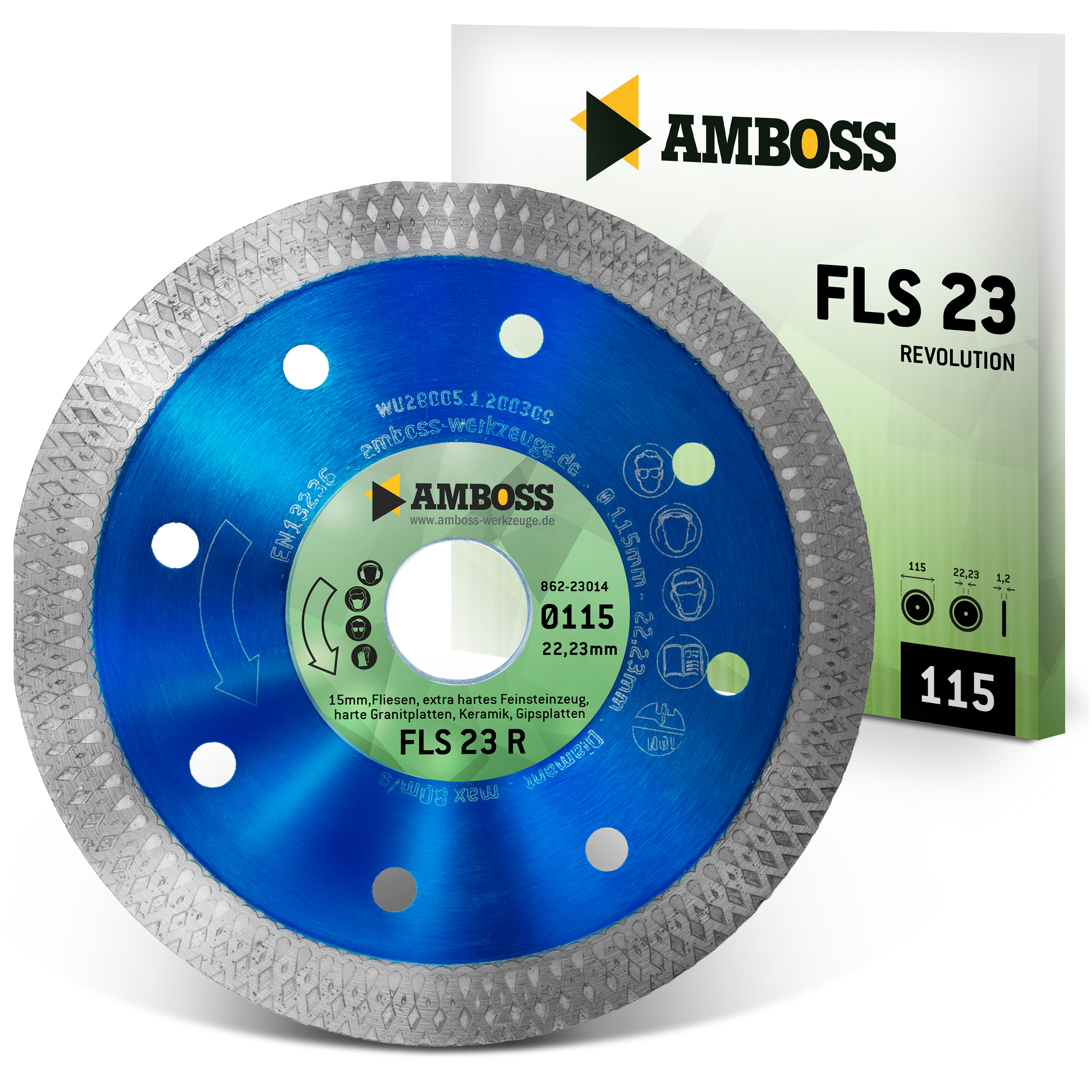 FLS 23R Diamant Trennscheibe 115 x 1.2 x 22.2