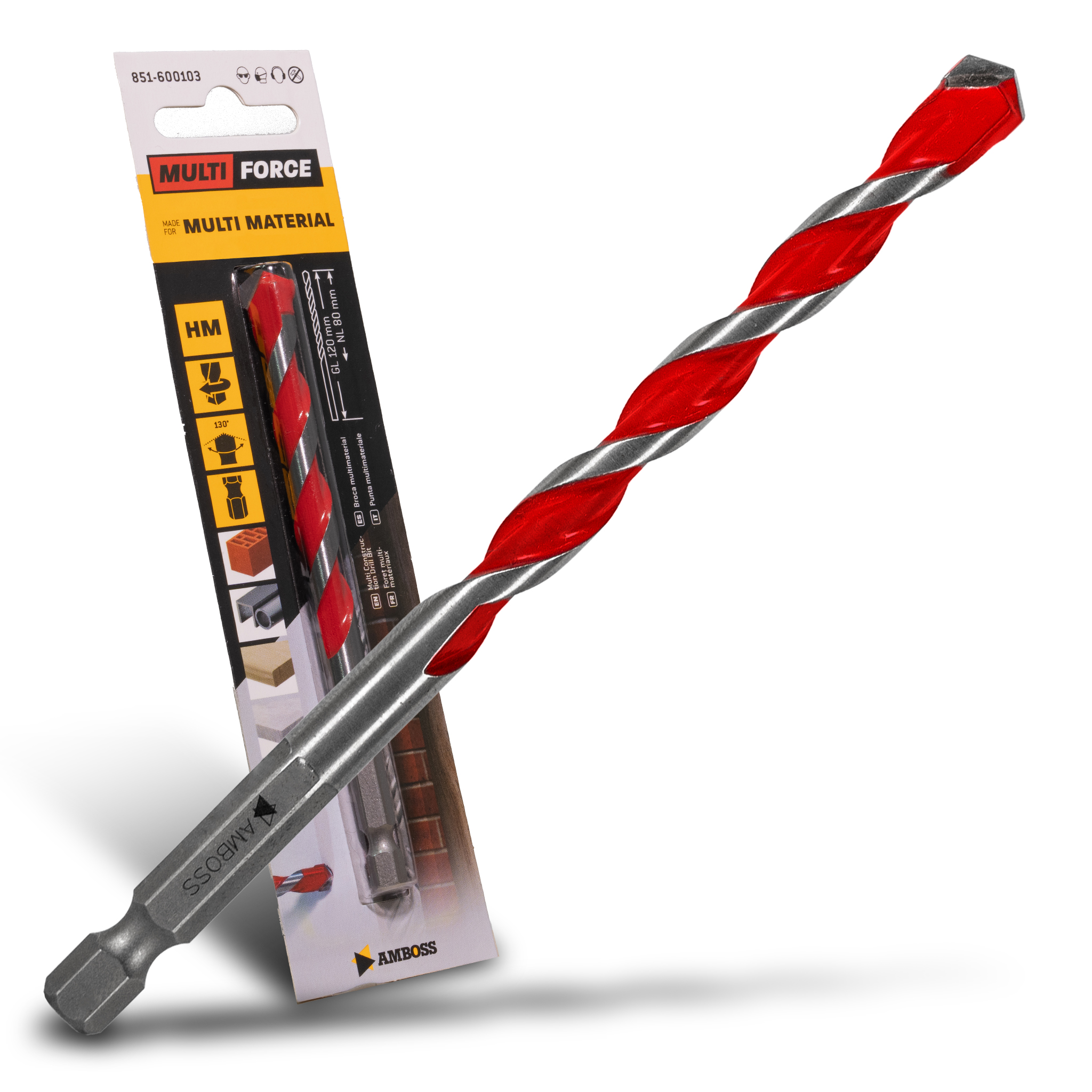 Amboss Multi Force Hartmetall Bohrer - Ø6 mm -  GL: 100mm - NL: 60mm