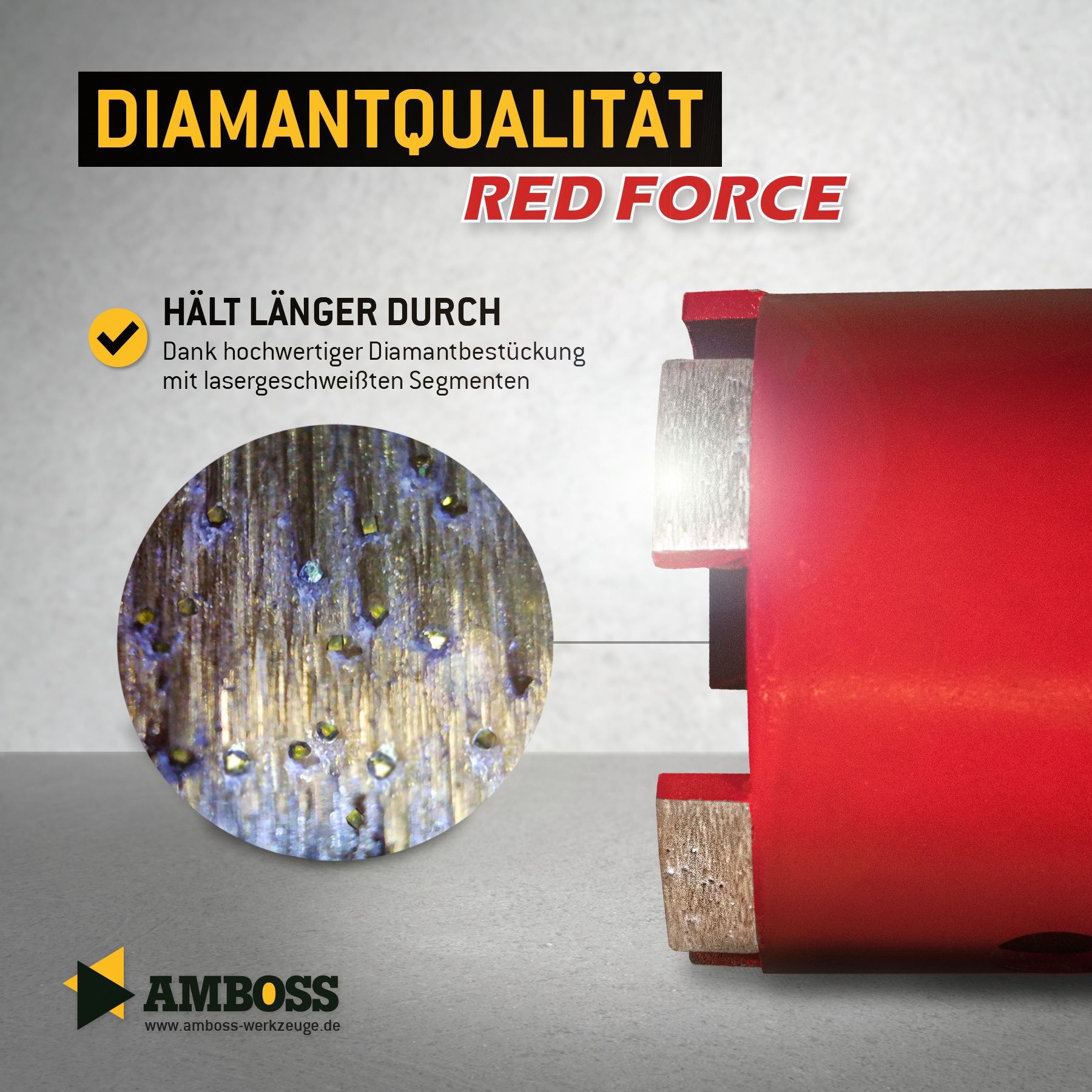 Amboss Dosensenker Ø 68 mm (für Absaugung) - M16-Aufnahme (Schnitttiefe 90 mm)